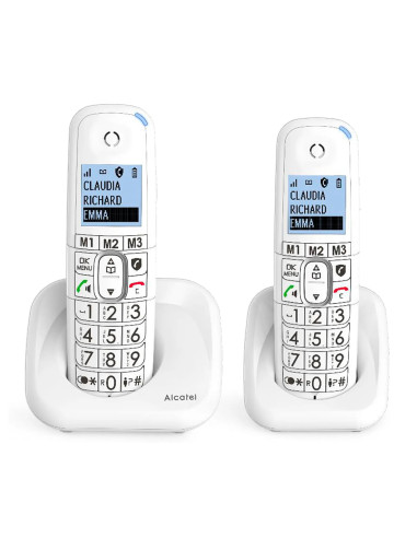 Telefono fijo inalambrico alcatel dec xl785 duo white