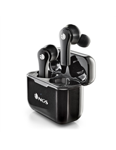 Auriculares inalambricos ngs artica bloom black bluetooth 5.1 + estuche de carga