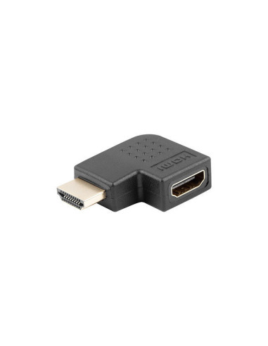 Adaptador lanberg hdmi macho -  hdmi hembra angulo izquierda negro