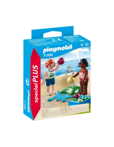 Playmobil niños con globos de agua