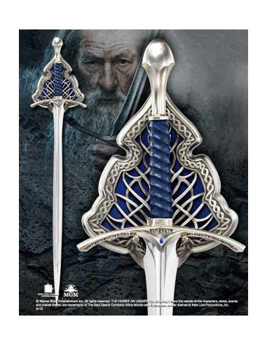 Replica espada the noble collection gandalf glamdring edición especial tamaño real de 120 cm en acero