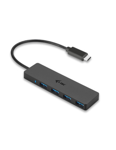 Hub i - tec usb - c delgado con 4 puertos usb 3.0 con cable integrado 20cm