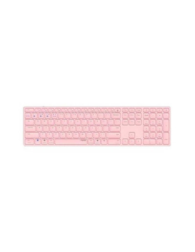 Teclado rapoo e9800m rosa inalambrico