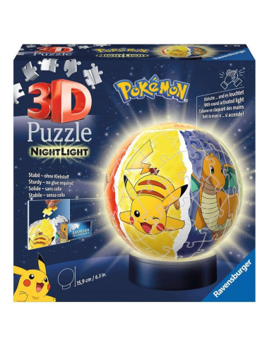 Puzzle 3d ravensburger nightlamp pokemon