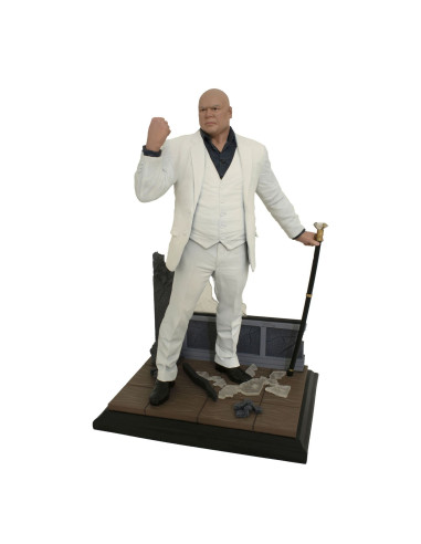 Figura diamond collection gallery marvel hawkeye kingpin diorama