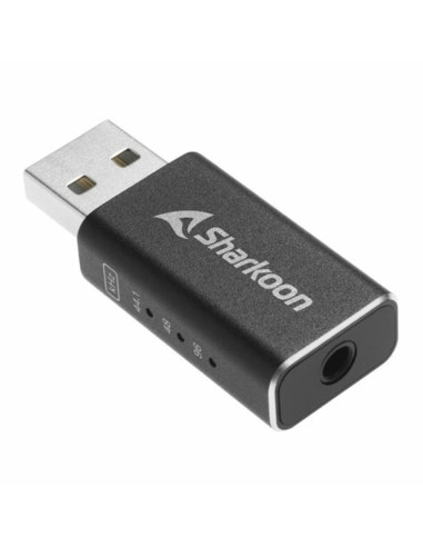 Tarjeta de sonido usb tipo a sharkoon gaming dac pro s v3 jack 3.5mm