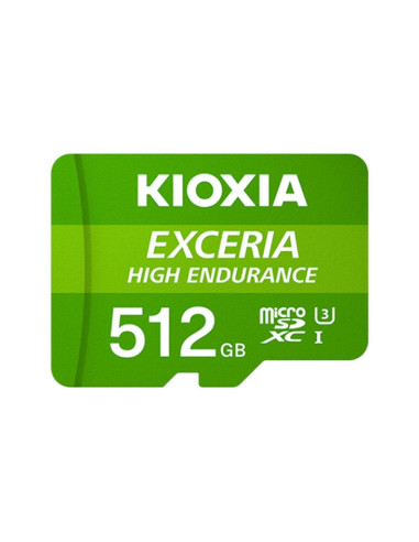 Tarjeta micro sd kioxia 512gb exceria high endurance uhs - i c10 r98 con adaptador