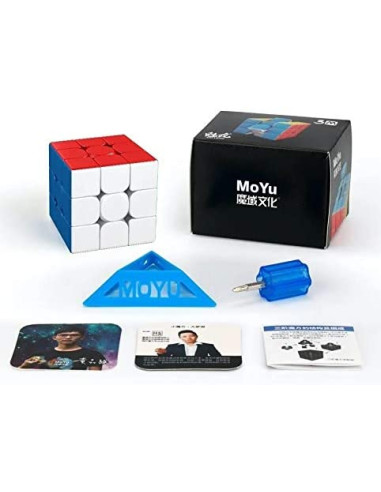 Cubo de rubik moyu meilong 3x3 magnetico stk