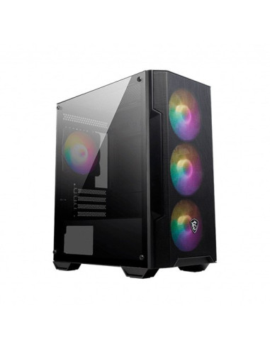 Caja ordenador gaming msi mag forge m100a m - atx 4 x 120mm 1 x usb 3.2 2 x usb 2.0 rgb