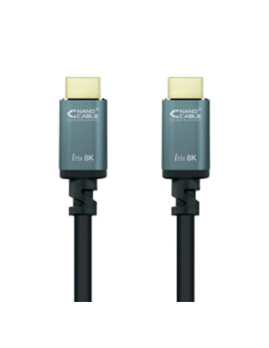 Cable nanocable hdmi 2.1 iris 8k macho - macho 2m negro