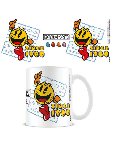 Taza de desayuno pyramid videojuegos clasicos pac man desde 1980