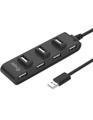 Hub usb equip usb tipo a a 7 puertos usb 2.0