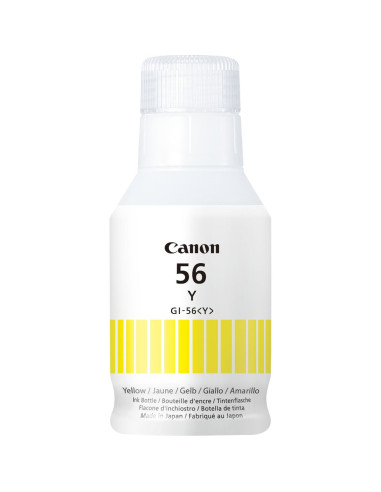 Botella tinta canon gi - 56y amarillo 135ml 14881 paginas