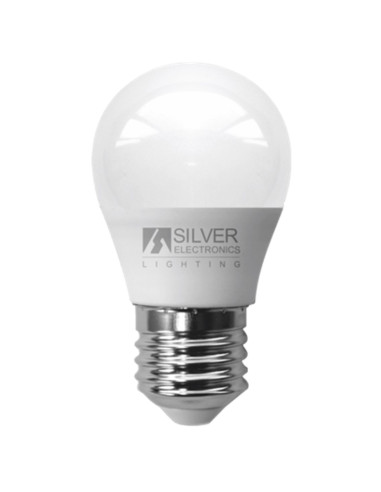 Bombilla led silver electronic eco esferica 5w35w -  e27 -  3000k -  399 lm -  180º -  luz calida -  a+