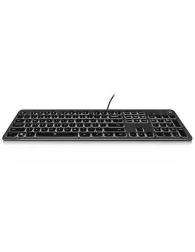 Teclado usb multimedia ewent ew3269 con retroiluminacion