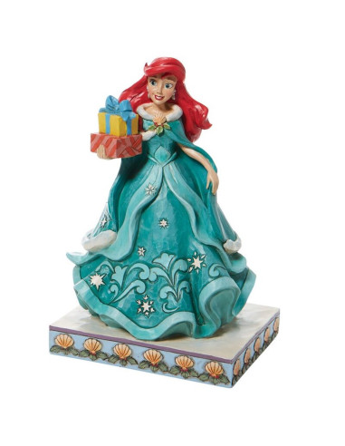 Figura enesco disney la sirenita ariel con regalos