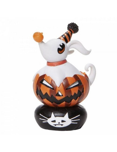 Figura enesco disney pesadilla antes de navidad zero sobre calabaza