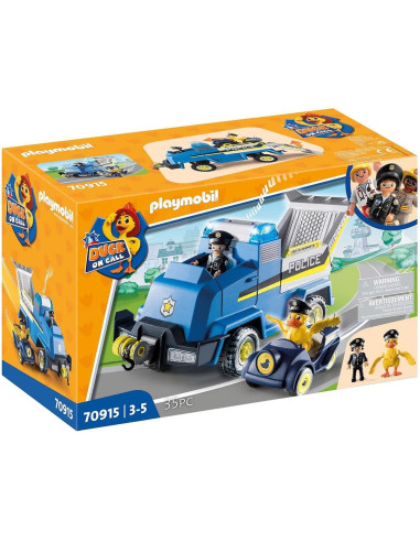 Playmobil duck on call vehiculo de emergencia de la policia