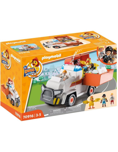 Playmobil duck on call vehiculo de emergencia ambulancia