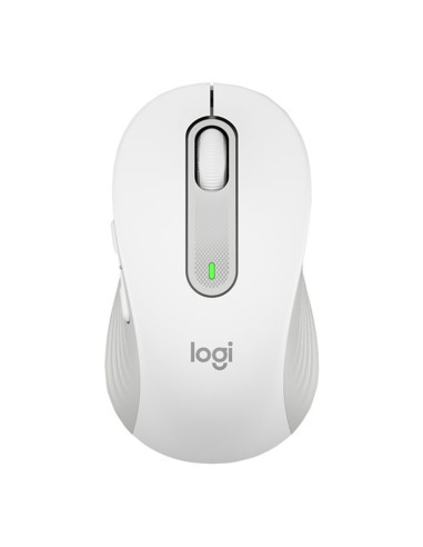 Mouse raton logitech m650 for business mediano wireless inalambrico blanco crudo