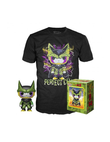 Funko pop dragon ball z celula perfecto + camiseta talla aleatoria ut - 56669