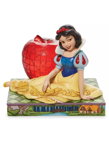 Figura enesco disney blancanieves y los siete enanitos blancanieves con manzana