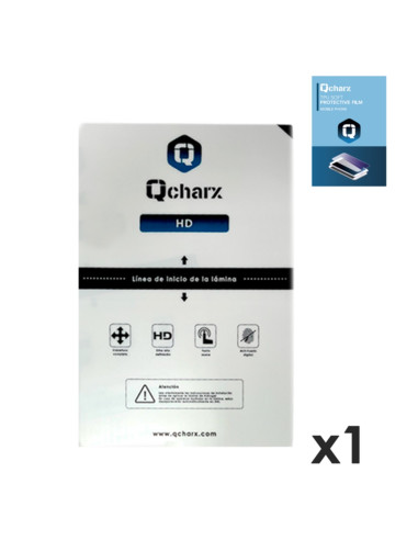 Laminas de proteccion frontales para tablet qcharx hidrogel hd  qx1 1 unidad