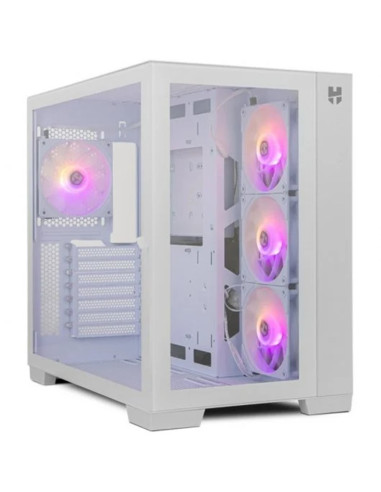 Caja ordenador gaming nox hummer astra 2 x usb 3.0 1 x usb tipo c blanca