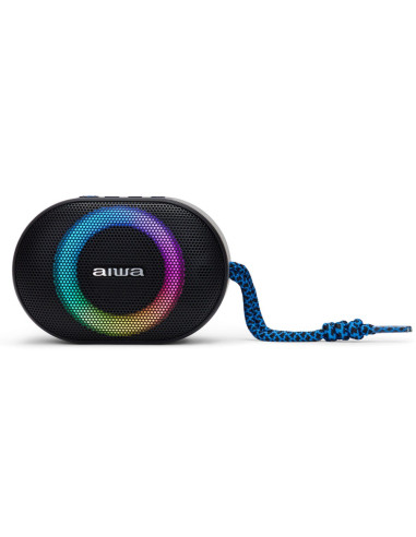 Altavoz portatil aiwa bst - 330 10w rms bluetooth azul y negro