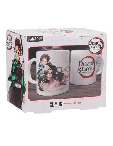 Taza xl paladone demon slayer tanjiro y nezuko