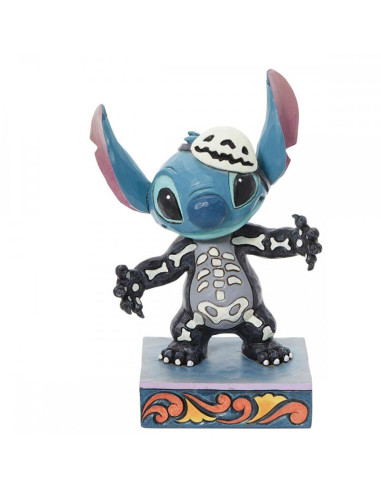 Figura enesco disney stitch traje de esqueleto