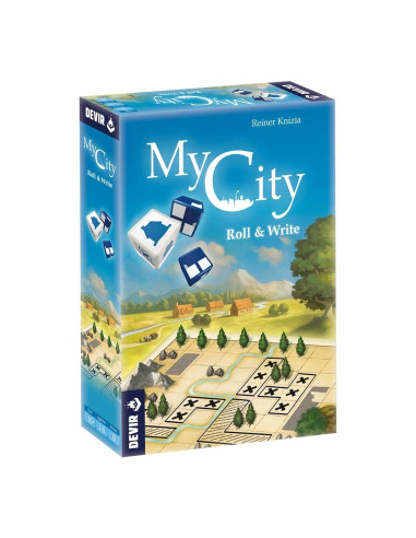 Juego de mesa my city roll and write