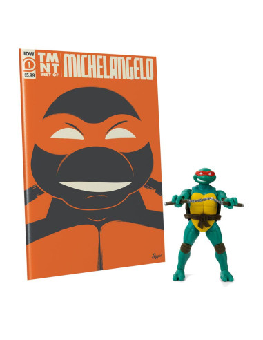 Figura y comic the loyal subjects tortugas ninja bst axn x idw michelangelo exclusive