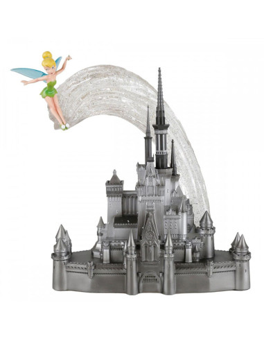 Figura decorativa enesco disney 100 castillo junto a campanilla