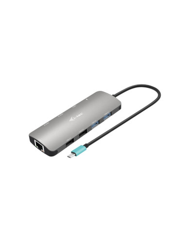 Nano docking station i - tec usb - c metal nano 2x display docking station + power delivery 100 w