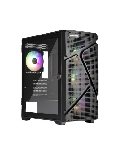 Caja ordenador gaming enermax marbleshell ms21 micro - atx cristal templado negro