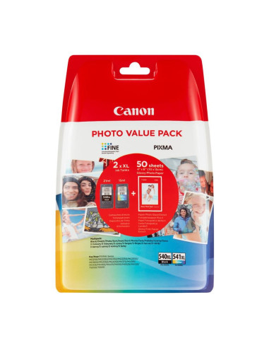 Multipack canon pg - 540l - cl - 541xl + papel fotografico