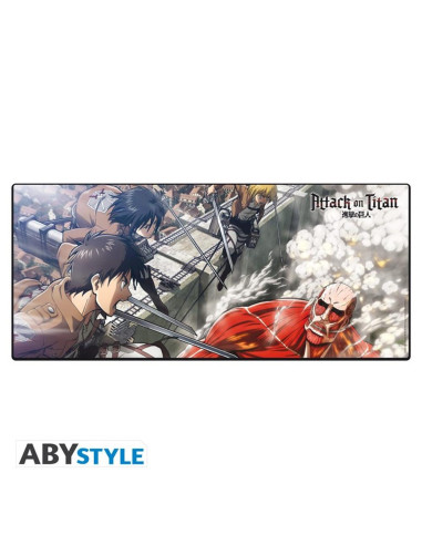 Alfombrilla abystyle attack on titan eren vs titan colosal