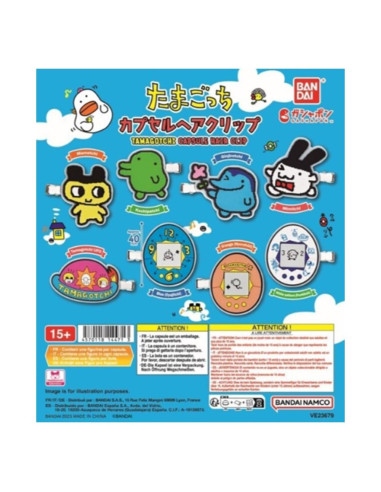 Set gashapon 40 unidades tama capsule hair clip