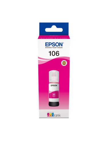 Cartucho tinta epson c13t00r340 106 ecotank magenta ink et - 7700 - et - 7750