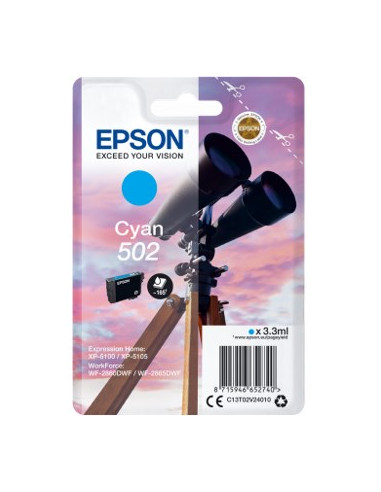 Cartucho tinta epson t02v240 502 cian ink