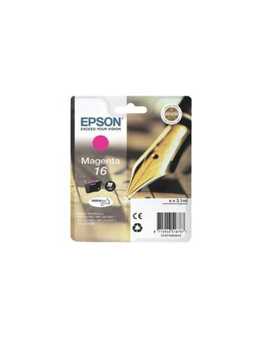 Cartucho tinta epson t162340 magenta  wf - 2010 - 2510 - 2520 - 2530 - 2540 -  pluma