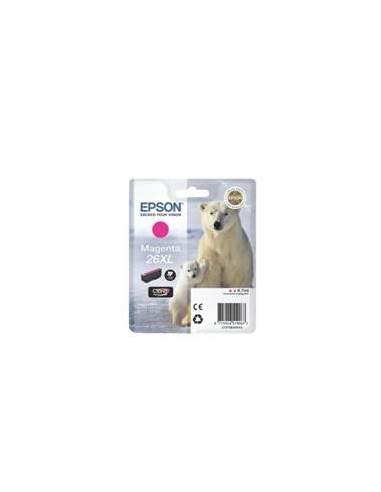 Cartucho tinta epson t263340 magenta xl xp - 600 - 605 - 700 - 800 -  oso polar