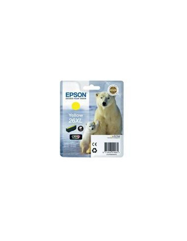 Cartucho tinta epson t263440 amarillo xl xp - 600 - 605 - 700 - 800 -  oso polar