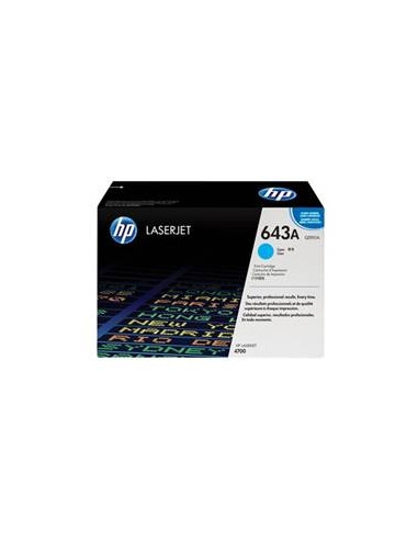 Toner hp 643a q5951a cian 10000 pag laserjet 4700