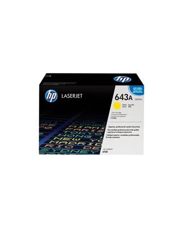 Toner hp 643a q5952a amarillo 10000 pag laserjet 4700