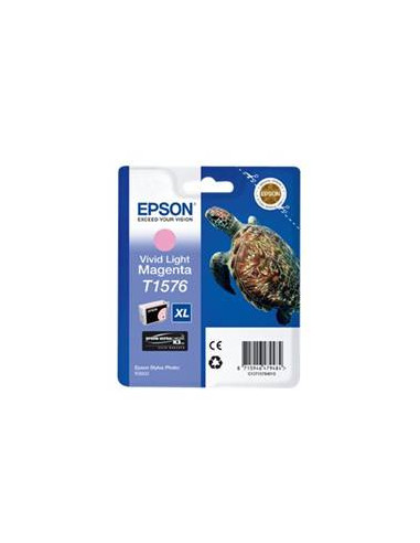 Cartucho tinta epson t157640 magenta vivo claro para epson photo r3000 - c13t15764010 -  tortuga