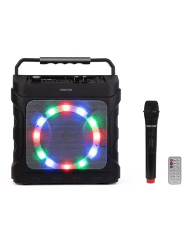 Altavoz portatil fonestar partybox 20w rms - jack - funcion karaoke - bluetooth - usb - micro sd - mp3 - microfono - efecto lum