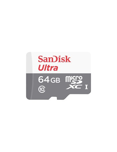 Tarjeta memoria micro secure digital sd hc + adaptador sandisk - 64gb - clase 10 - sdhc 100mb - s