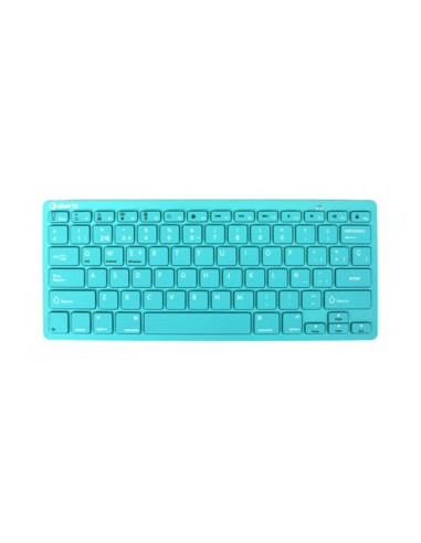 Teclado inalambrico silver ht colors turquesa